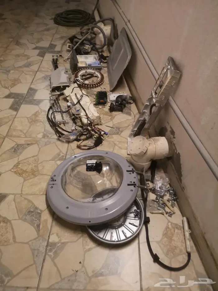 قطع غيار غسالة ال جي LG حجم 9كيلو مستعمل نظيف 8