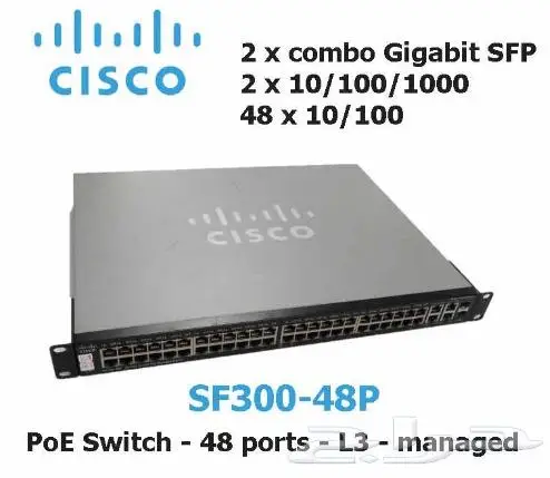 Sisco SF300-48P 48-Port 10 100 Managed Swit 8 1