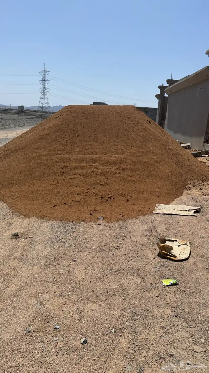 رمل احمر أبيض مغسول خرسانه بحص 0
