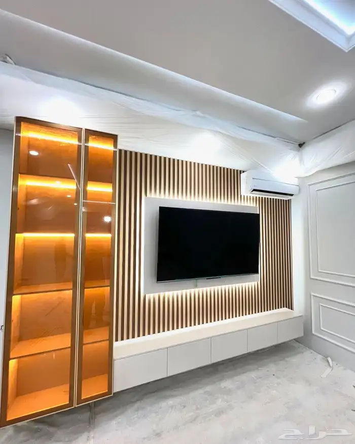 ديكورات حديثة بديل شيبورد خشب رخام غرف نوم 75