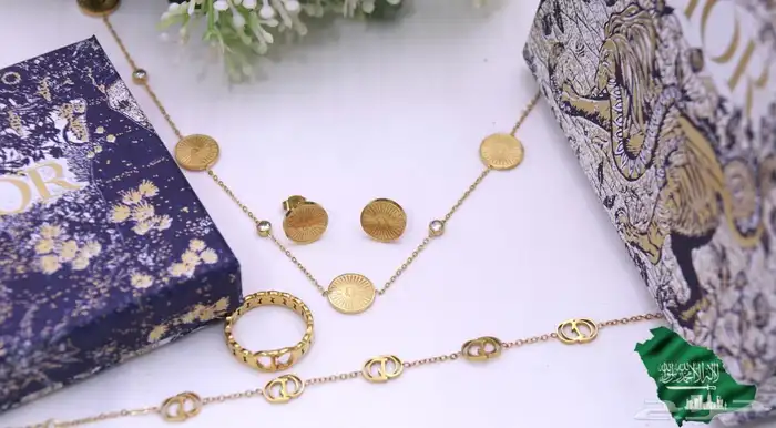 طقم ماركات نسائية سلسال حلق اسوره خاتم 7