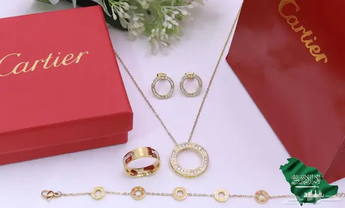 طقم ماركات نسائية سلسال حلق اسوره خاتم 8