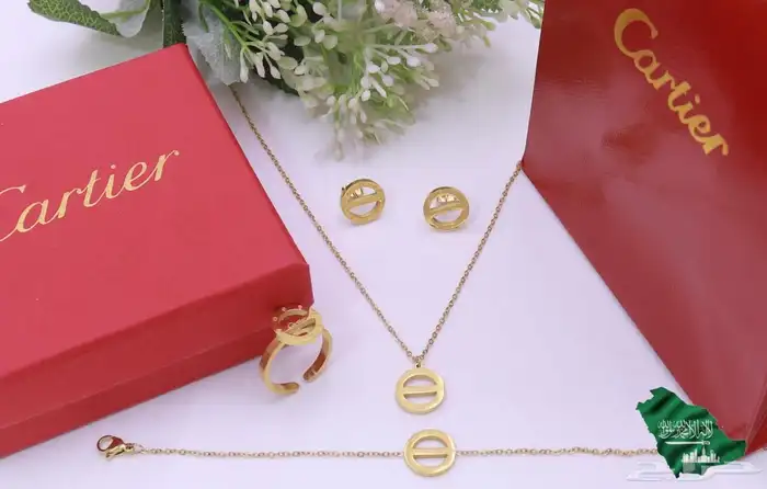 طقم ماركات نسائية سلسال حلق اسوره خاتم 9