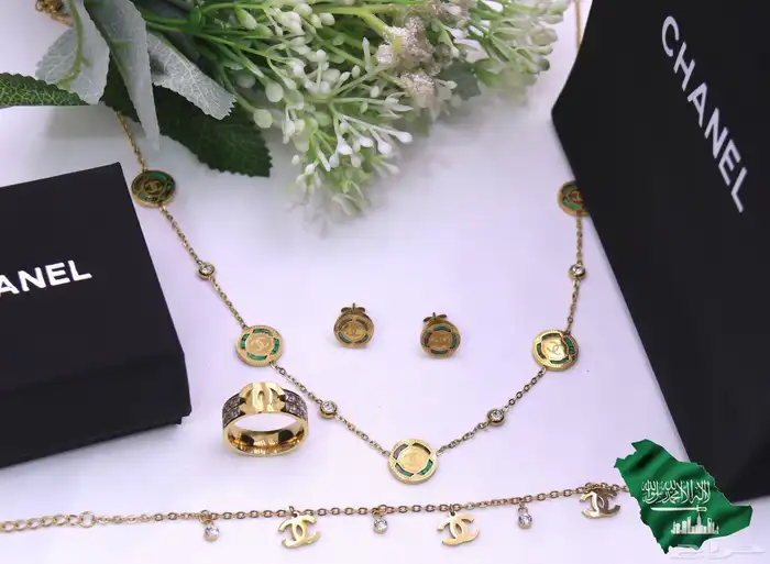 طقم ماركات نسائية سلسال حلق اسوره خاتم 6