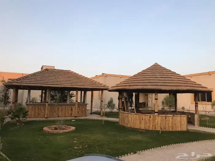 مظلات بامبو ديكورات بامبو خيزران قش أفريقي حصير اندونيسي 88