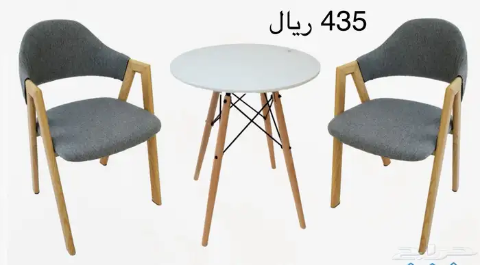 طقم طاولة مع كرسيين 4