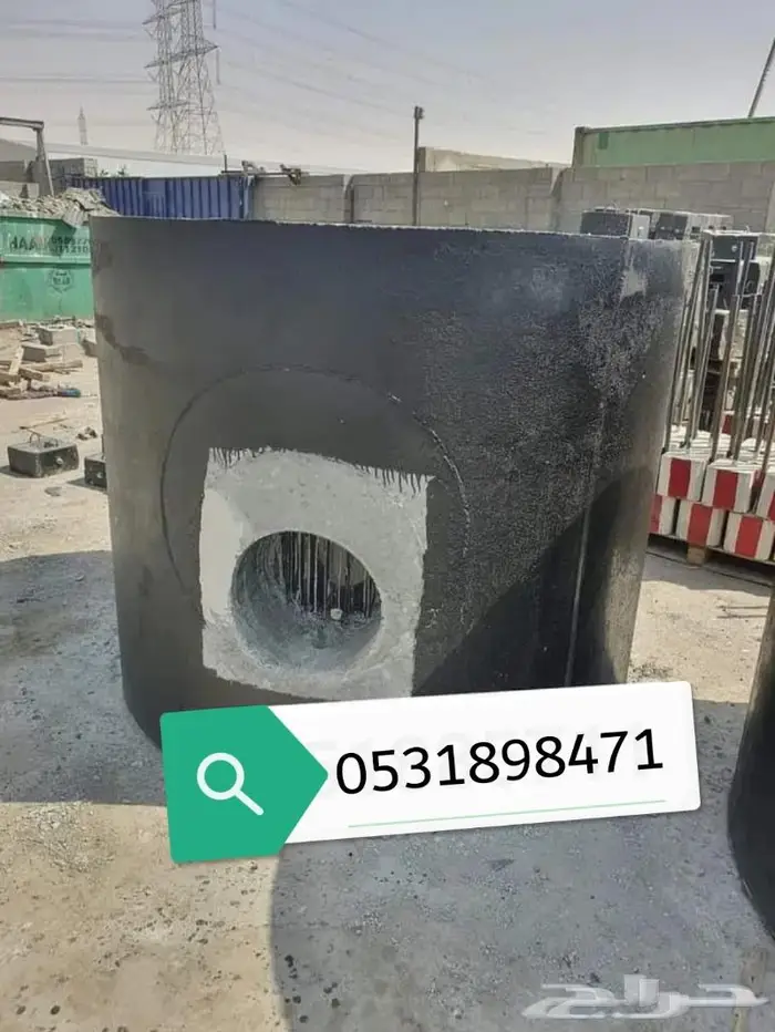 قواعد واعمده إنارة مصدات مواقف حواجز طرق مناهل قواعد سفتي 12