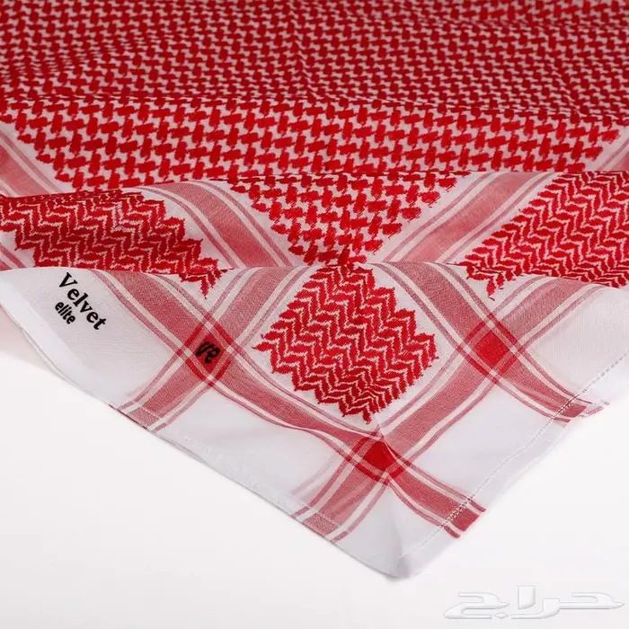 شماغ انجليزي أحمر كلاسك موديل 2024 7