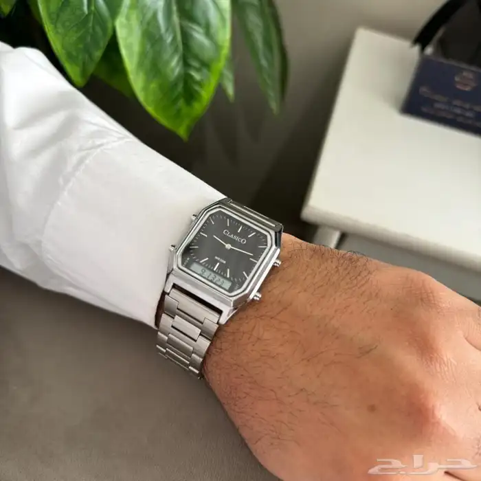 ساعة رجالية clasico فاخرة لون اسود SC1010 0