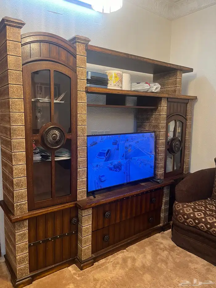 كنب بني نظيف جدا للبيع على السوم 2