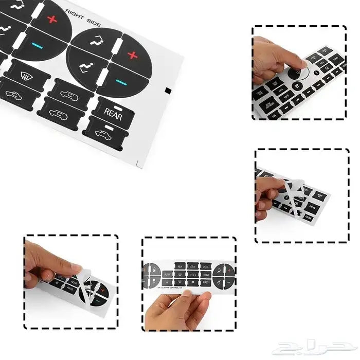 للبيع استيكرات أزرار مكيف ومسجل يوكن من 2007 - 2014 3