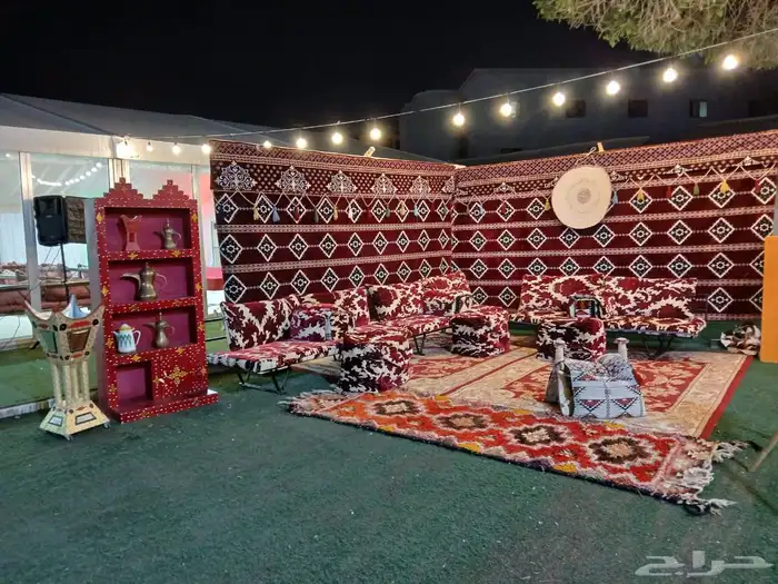 تاجير جلسات شعبيه تراثيات تاجير خيام بيت شعر اركان تراثية 2