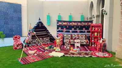 تاجير جلسات شعبيه تراثيات تاجير خيام بيت شعر اركان تراثية 0