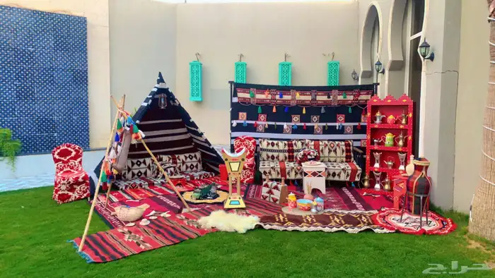 تاجير جلسات شعبيه تراثيات تاجير خيام بيت شعر اركان تراثية 0