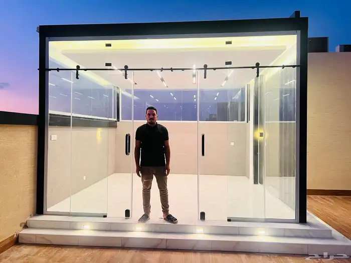 غرف زجاجيه وتنسيق حدائق ديكور 11