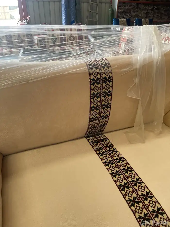 طقم كراسي خشب سويد طقم 7اشخاص كراسي خارجية جلسات شعبية 6