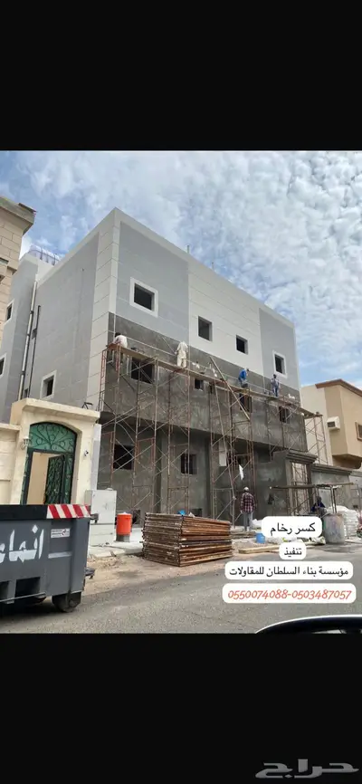 أعمال واجهات كسر رخام - بروفايل - دهانات 8