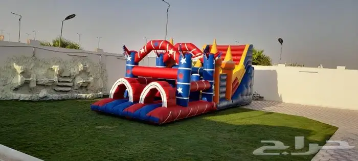 اجار نطيطات ملعب صابوني زحليقه مائيه العاب نطيطه 7