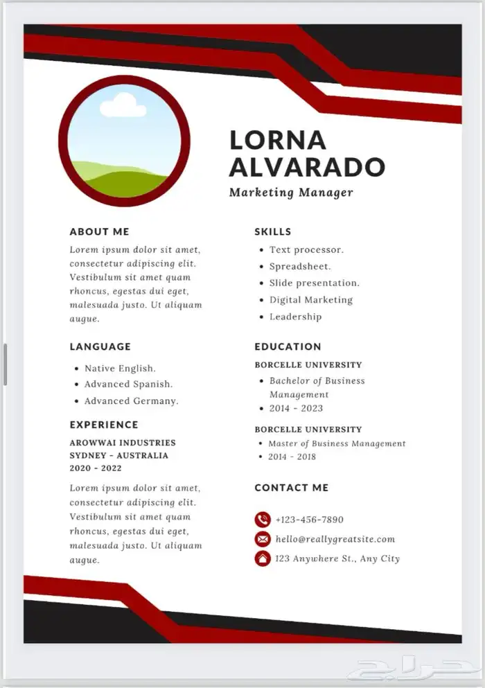 مصمم سيره ذاتية احترافي نظام ال ATS 1