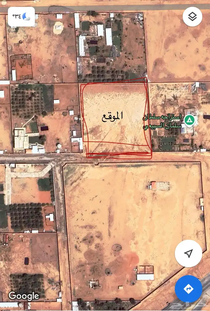 حوش للاجار مسور باستراحات الريحان طريق حرض 10 الف متر 0