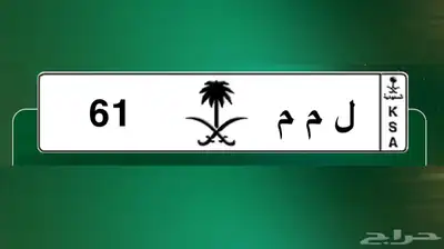 لوحة مميزة ل م م 61 0