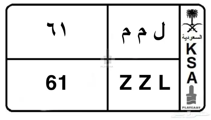 لوحة مميزة ل م م 61 1