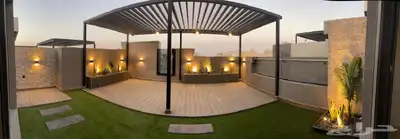 تنسيق حدائق وجلسات خارجية 7
