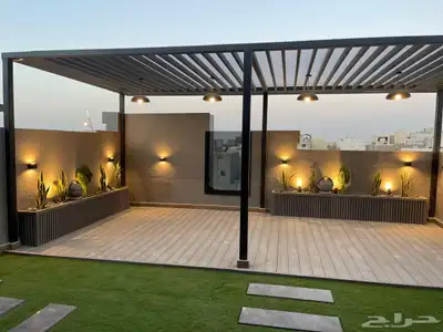 تنسيق حدائق وجلسات خارجية 3