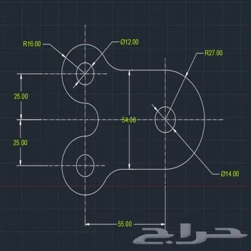 رسم أوتوكاد تمارين وواجبات وشرح Autocad - دكتور جامعي متخصص 7