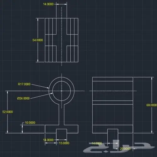 رسم أوتوكاد تمارين وواجبات وشرح Autocad - دكتور جامعي متخصص 20