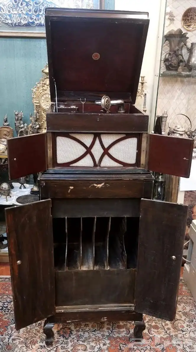 جرامفون دولاب إنكليزي شغالي 7