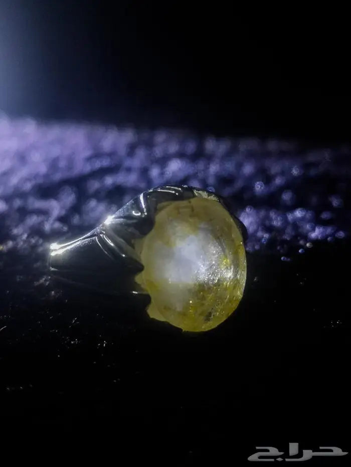 خاتم ياقوت أصفر 2