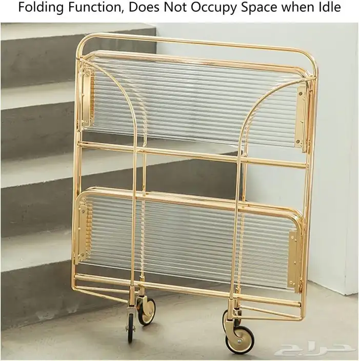 عربة ضيافة تتوفر بلونين ذهبي وفضي 4