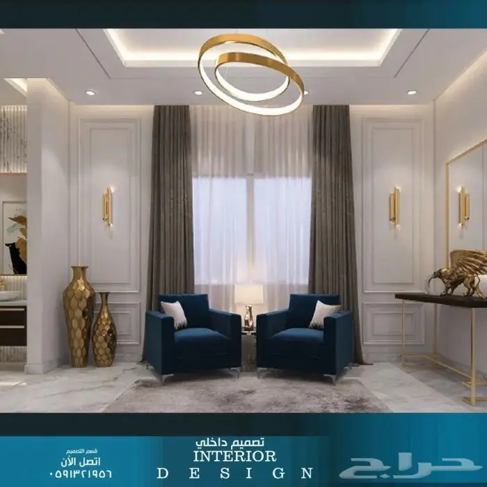 تصميم تحف مصمم داخلي تصميم ديكور كافي فلل تخطيط استراحة ملحق 16