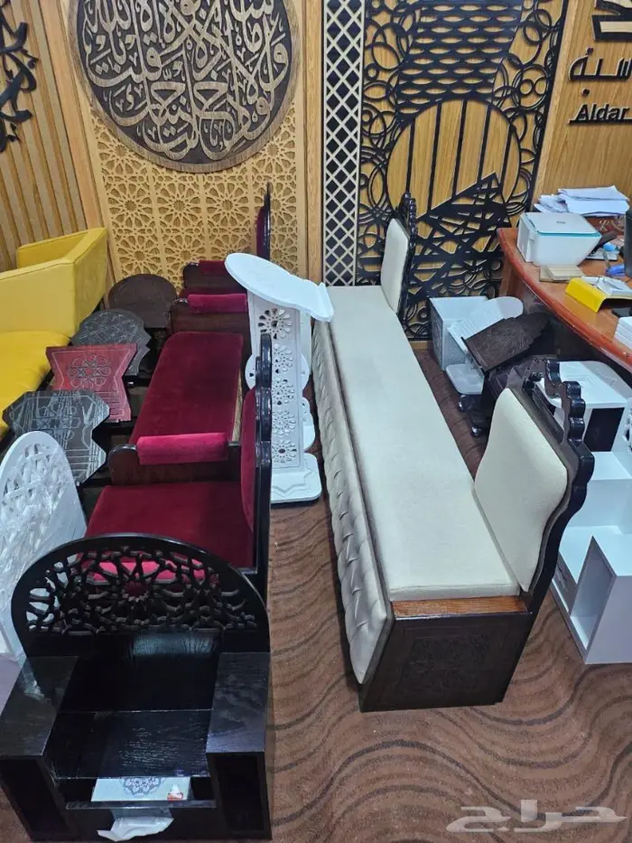 تكاية مساندظهر مساجد دواليب وحوامل مصاحف ديكورات مساجد 91