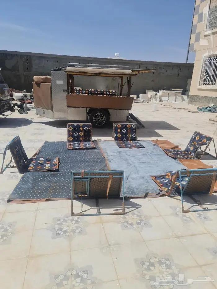 مقطورة قلص عربة رحلات وعفش 1