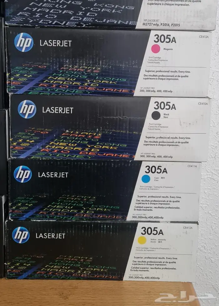 أحبار طابعة hp 305 A أصلية وhp وكانون 1
