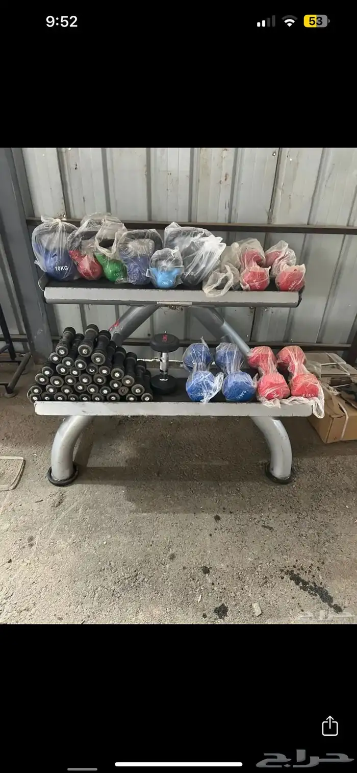 اجهزة تمارين رياضية تجهيز اندية اوزان سميث بور رك كيبل دنابل 86