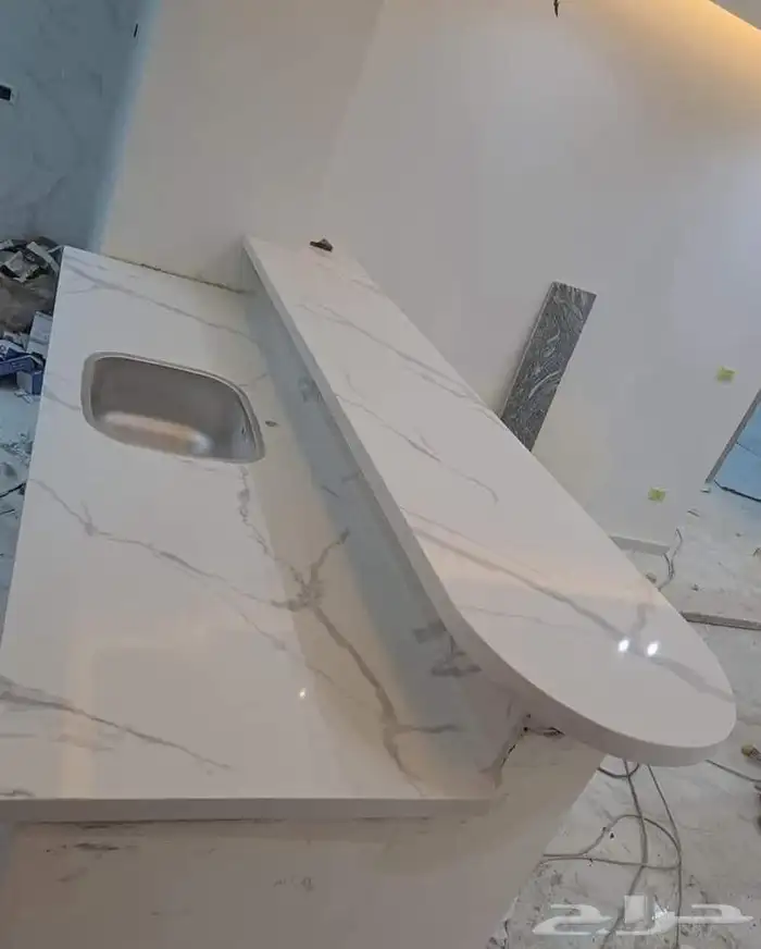 تفصيل رخام مطابخ وتفصيل مغاسل رخاميه 27