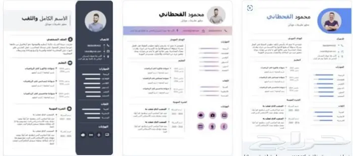تصميم وانشاء السيرة الذاتية CV Reseum بطريقة احترافية 3
