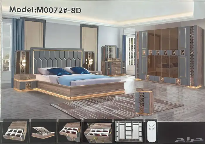 غرف نوم مودرن جديد 3