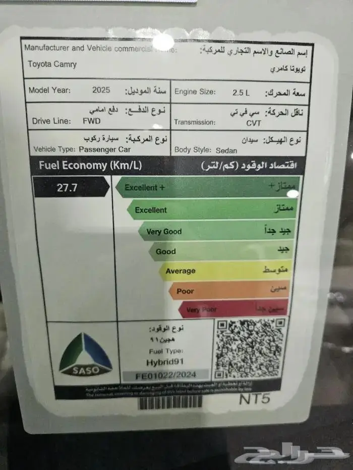 كامري 2025 يوجد حال مخالفات مرورية 5