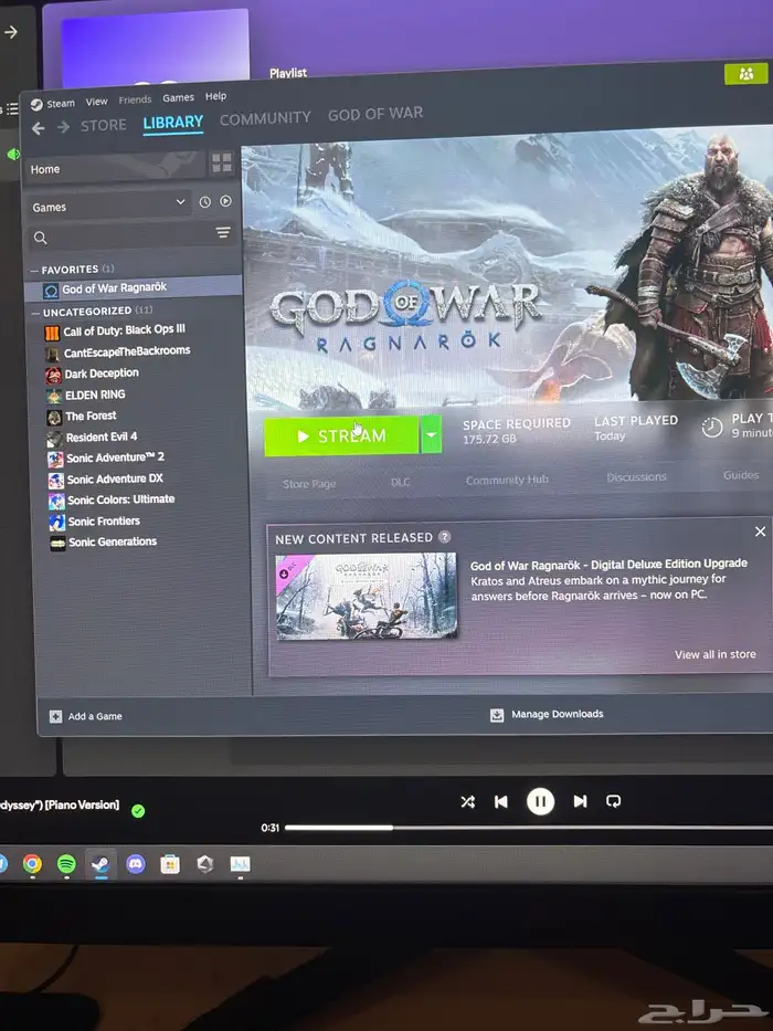 حساب ستيم لعبة God of war 0