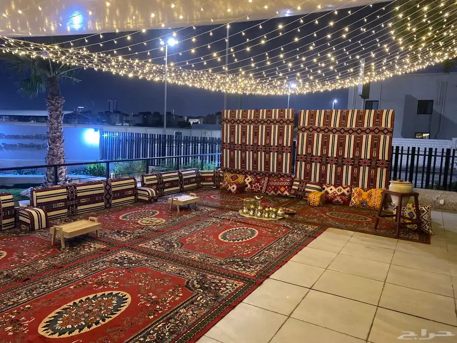 تأجير وتجهيزالمناسبات ضيافه بوفيه خيام جلسات سجاد طاولات 10