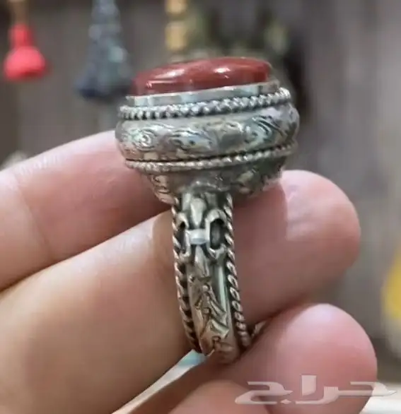 خواتم فضة للمتميزين بأحجار كريمة 90