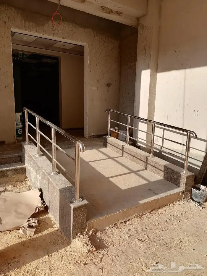 درج درابزين سلم لكبار السن استانلس استيل تايواني 304 6