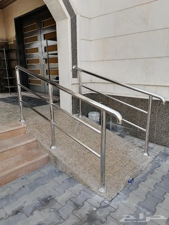 درج درابزين سلم لكبار السن استانلس استيل تايواني 304 8