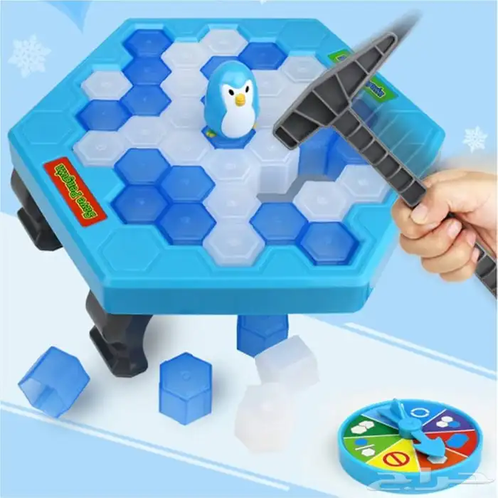 لعبة تكسير الجليد البلاستيكية للأطفال بتصميم البطريق المميز 2