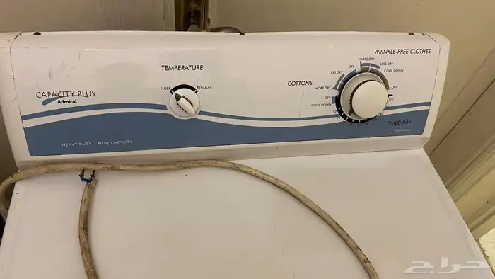 1- غسالة هتاشي 15 كيلو تنشيف 75  2- مجفف 100  نوع أدميرال 5