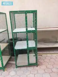 محاكر طيور قطط كلاب الزينه اقفاص رفوف 0